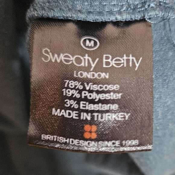 Sweaty Betty Holistic Jersey Knit Dress Teal Blue Green Racerback size Medium - Picture 9 of 11